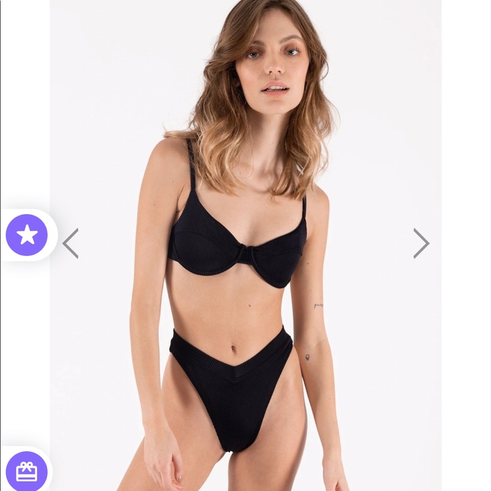 OneOne Swimwear Tatianna Bikini Bottoms Size Large Extra Coverage